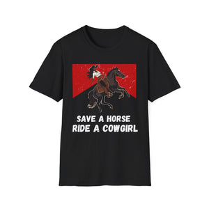 Save a Horse Ride a Cowgirl Shirt